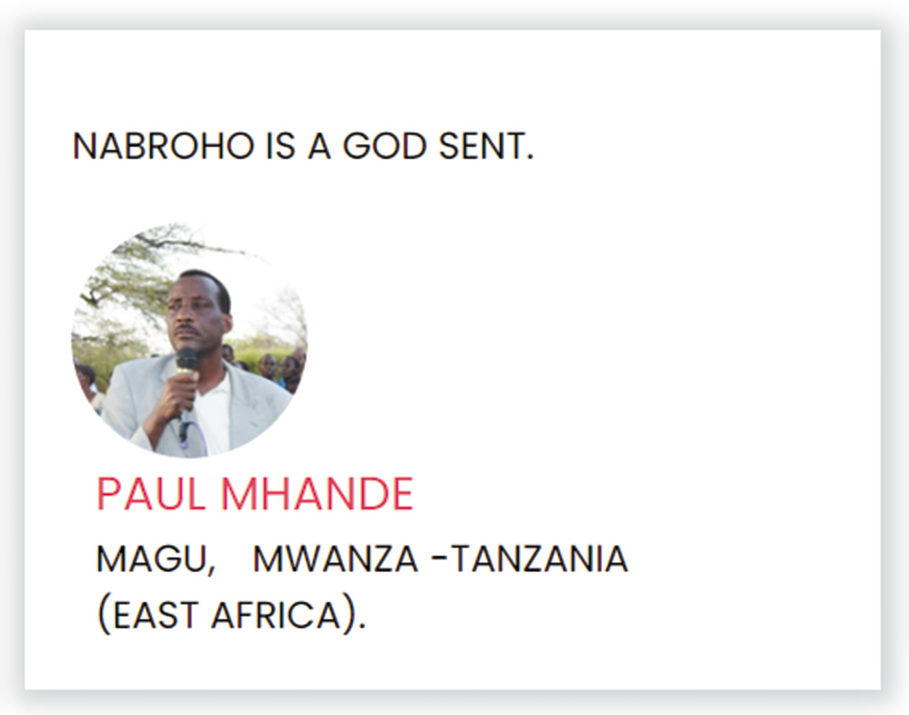 TESTIMONIES-PAUL-MHANDE